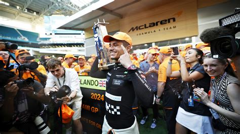 Watch Spotting: Lando Norris Celebrates Winning  